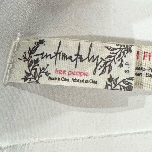 Free People Intimately Notched Lily Scuba Bralette White Women’s Small - Picture 2 of 4